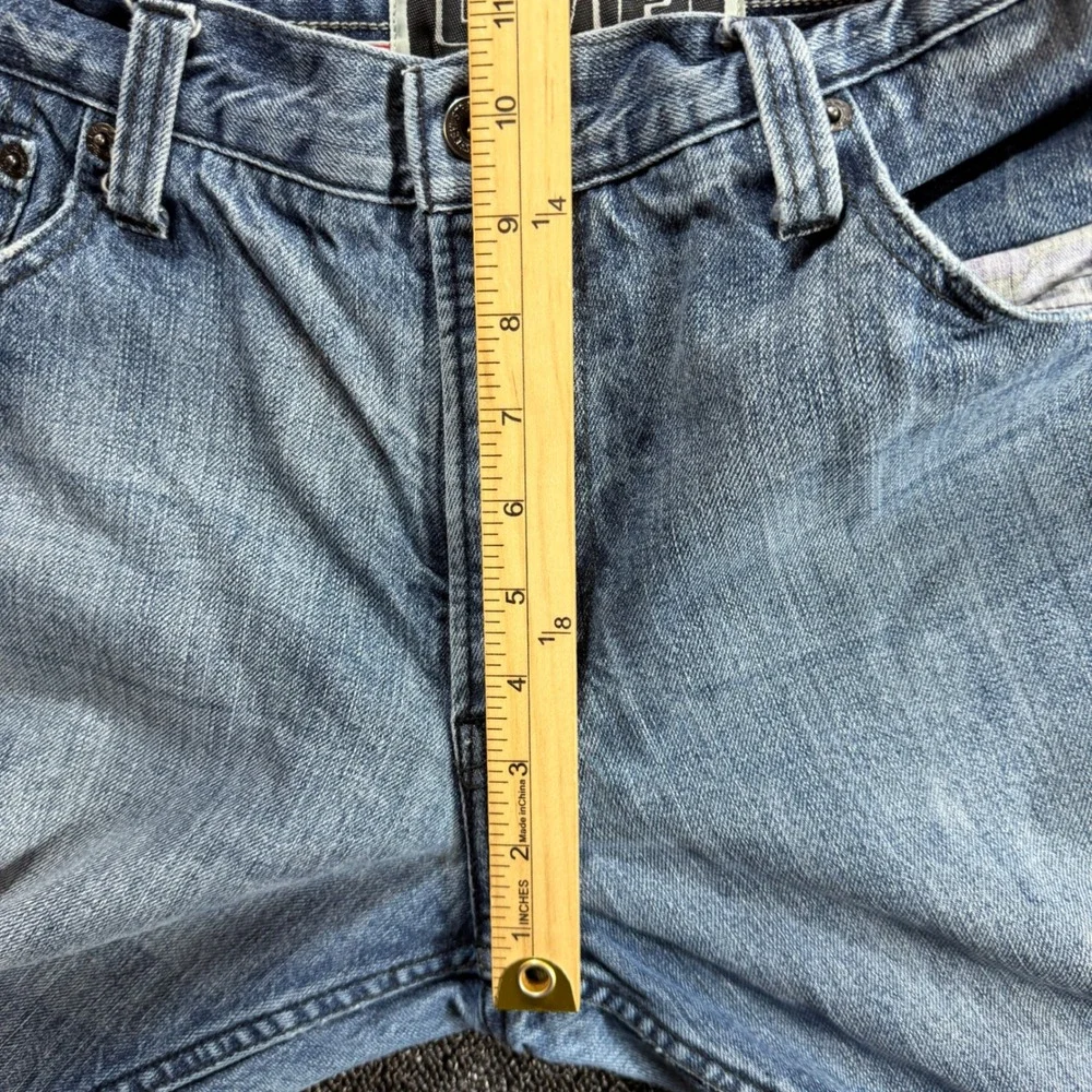 Vintage Y2K Levi's 514 Slim Straight Jeans Men's 36x34 Light Wash‎ Denim Grunge